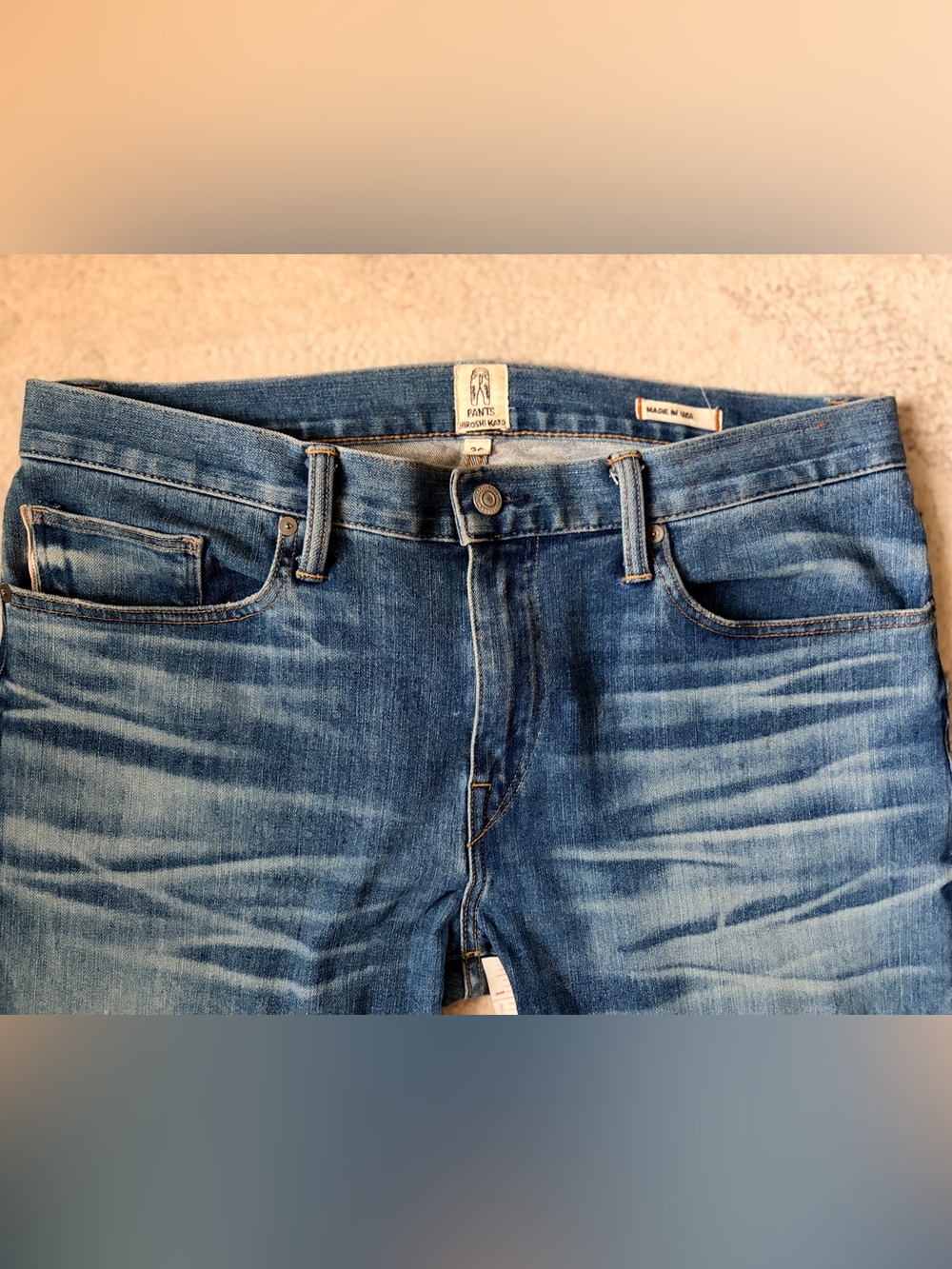 Hiroshi Kato Made in the USA “The Needle” skinny jeans
